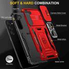 For Samsung Galaxy S25+ 5G Armor PC Hybrid TPU Camera Shield Phone Case(Red) - 2