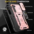 For Samsung Galaxy S25+ 5G Armor PC Hybrid TPU Camera Shield Phone Case(Rose Gold) - 2