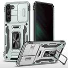 For Samsung Galaxy S25+ 5G Armor PC Hybrid TPU Camera Shield Phone Case(Grey) - 1