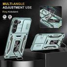 For Samsung Galaxy S25 5G Armor PC Hybrid TPU Camera Shield Phone Case(Alpine Green) - 3
