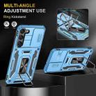 For Samsung Galaxy S25 5G Armor PC Hybrid TPU Camera Shield Phone Case(Light Blue) - 3