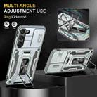 For Samsung Galaxy S25 5G Armor PC Hybrid TPU Camera Shield Phone Case(Grey) - 3