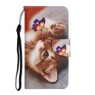 For Samsung Galaxy A16 5G / 4G Colored Drawing Pattern Leather Phone Case(Butterfly Cat) - 2