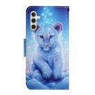 For Samsung Galaxy A16 5G / 4G Colored Drawing Pattern Leather Phone Case(Little Leopard) - 3