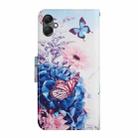 For Samsung Galaxy A06 4G Colored Drawing Pattern Leather Phone Case(Purple Butterfly) - 3