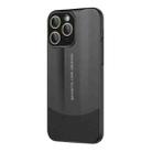 For iPhone 11 Pro Max Vegetarian Leather Series Skin Feel Full Coverage Phone Case(Black) - 1