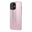 For iPhone 12 Vegetarian Leather Series Skin Feel Full Coverage Phone Case(Pink) - 1