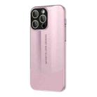 For iPhone 12 Pro Max Vegetarian Leather Series Skin Feel Full Coverage Phone Case(Pink) - 1