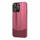 For iPhone 13 Pro Max Vegetarian Leather Series Skin Feel Full Coverage Phone Case(Red) - 1