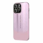 For iPhone 13 Pro Max Vegetarian Leather Series Skin Feel Full Coverage Phone Case(Pink) - 1