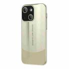 For iPhone 15 Plus Vegetarian Leather Series Skin Feel Full Coverage Phone Case(Gold) - 1