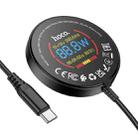 hoco CQ17 15W Ultra Colorful Display Magnetic Wireless Charger(Black) - 3