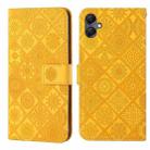 For Samsung Galaxy A06 4G Ethnic Style Embossed Pattern Leather Phone Case(Yellow) - 1