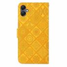 For Samsung Galaxy A06 4G Ethnic Style Embossed Pattern Leather Phone Case(Yellow) - 3