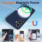 For Samsung Galaxy S24 FE 5G Shockproof Silicone Magsafe Phone Case(Navy Blue) - 3