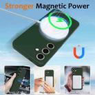 For Samsung Galaxy S24+ 5G Shockproof Silicone Magsafe Phone Case(Dark Green) - 3