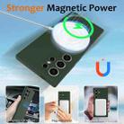 For Samsung Galaxy S24 Ultra 5G Shockproof Silicone Magsafe Phone Case(Dark Green) - 3