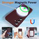 For Samsung Galaxy S25+ 5G Shockproof Silicone Magsafe Phone Case(Plum Color) - 3