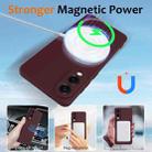 For Samsung Galaxy S25 Edge 5G Shockproof Silicone Magsafe Phone Case(Plum Color) - 3