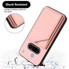 For Nothing Phone 3a Skin Feel Four Card Slots Phone Case with Wrist Strap(Pink) - 3