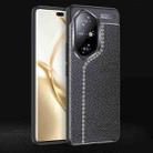 For Honor 300 Ultra Litchi Texture TPU Shockproof Phone Case(Black) - 1