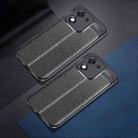 For Honor X70i Litchi Texture TPU Shockproof Phone Case(Black) - 2