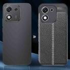 For Honor X70i Litchi Texture TPU Shockproof Phone Case(Black) - 3