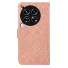 For Tecno Camon 30 4G / 5G Ethnic Style Embossed Pattern Leather Phone Case(Pink) - 3