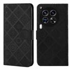 For Tecno Camon 30 4G / 5G Ethnic Style Embossed Pattern Leather Phone Case(Black) - 1