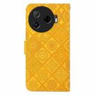 For Tecno Camon 30 Pro 5G Ethnic Style Embossed Pattern Leather Phone Case(Yellow) - 3