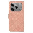 For Tecno Pova 6 / 6 Pro Ethnic Style Embossed Pattern Leather Phone Case(Pink) - 3