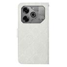 For Tecno Pova 6 / 6 Pro Ethnic Style Embossed Pattern Leather Phone Case(White) - 3