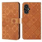 For Tecno Pova Neo 3 Ethnic Style Embossed Pattern Leather Phone Case(Brown) - 1