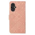 For Tecno Pova Neo 3 Ethnic Style Embossed Pattern Leather Phone Case(Pink) - 3