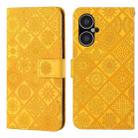 For Tecno Pova Neo 3 Ethnic Style Embossed Pattern Leather Phone Case(Yellow) - 1