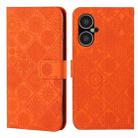 For Tecno Pova Neo 3 Ethnic Style Embossed Pattern Leather Phone Case(Orange) - 1