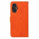 For Tecno Pova Neo 3 Ethnic Style Embossed Pattern Leather Phone Case(Orange) - 3