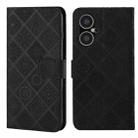 For Tecno Pova Neo 3 Ethnic Style Embossed Pattern Leather Phone Case(Black) - 1