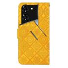 For Tecno Pova 5 Pro Ethnic Style Embossed Pattern Leather Phone Case(Yellow) - 3