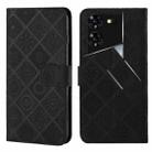 For Tecno Pova 5 Pro Ethnic Style Embossed Pattern Leather Phone Case(Black) - 1