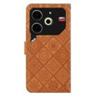 For Tecno Pova 6 Neo Ethnic Style Embossed Pattern Leather Phone Case(Brown) - 3