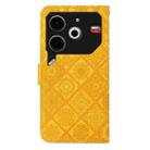 For Tecno Pova 6 Neo Ethnic Style Embossed Pattern Leather Phone Case(Yellow) - 3