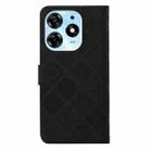 For Tecno Spark 10 Pro Ethnic Style Embossed Pattern Leather Phone Case(Black) - 3