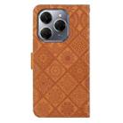 For Tecno Spark 20 Pro Ethnic Style Embossed Pattern Leather Phone Case(Brown) - 3