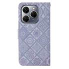 For Tecno Spark 20 Pro Ethnic Style Embossed Pattern Leather Phone Case(Purple) - 3