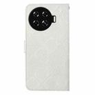 For Tecno Spark 20 Pro+ Ethnic Style Embossed Pattern Leather Phone Case(White) - 3