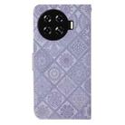 For Tecno Spark 20 Pro+ Ethnic Style Embossed Pattern Leather Phone Case(Purple) - 3