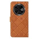 For Tecno Spark 30C Ethnic Style Embossed Pattern Leather Phone Case(Brown) - 3