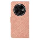 For Tecno Spark 30C Ethnic Style Embossed Pattern Leather Phone Case(Pink) - 3