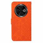 For Tecno Spark 30C Ethnic Style Embossed Pattern Leather Phone Case(Orange) - 3